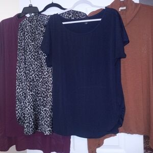 Torrid. Simply Emma Terra Sky Tops. Lot of 4. All Size 2/2X